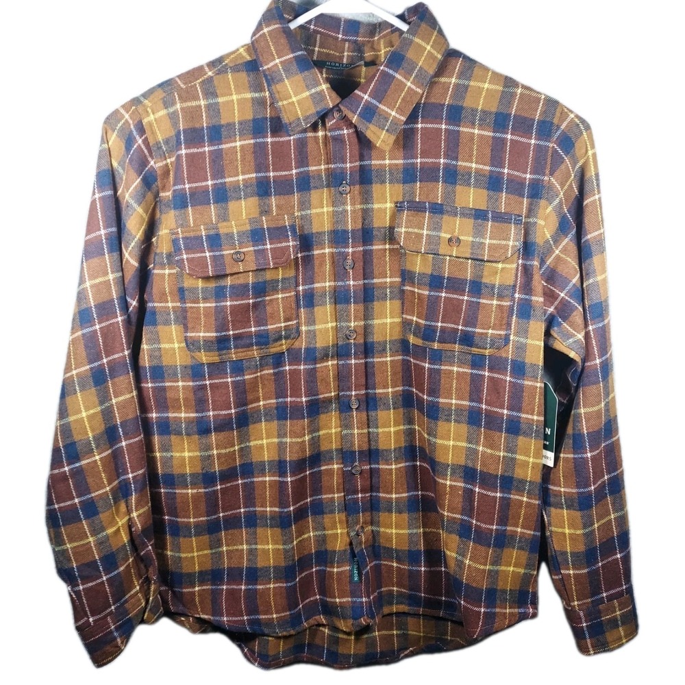 Bass Creek Outfitters Man's Size XXL - Flannel Shirt Brown MSRP $55